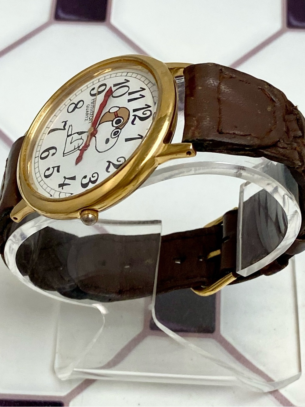 RARE Vintage Peanuts x Armitron Snoopy Red Baron The Flying Ace Unisex Watch - Picture 7 of 16